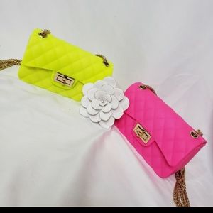 Neon Pink & Neon Yellow Mini Gelli Swing Bag!